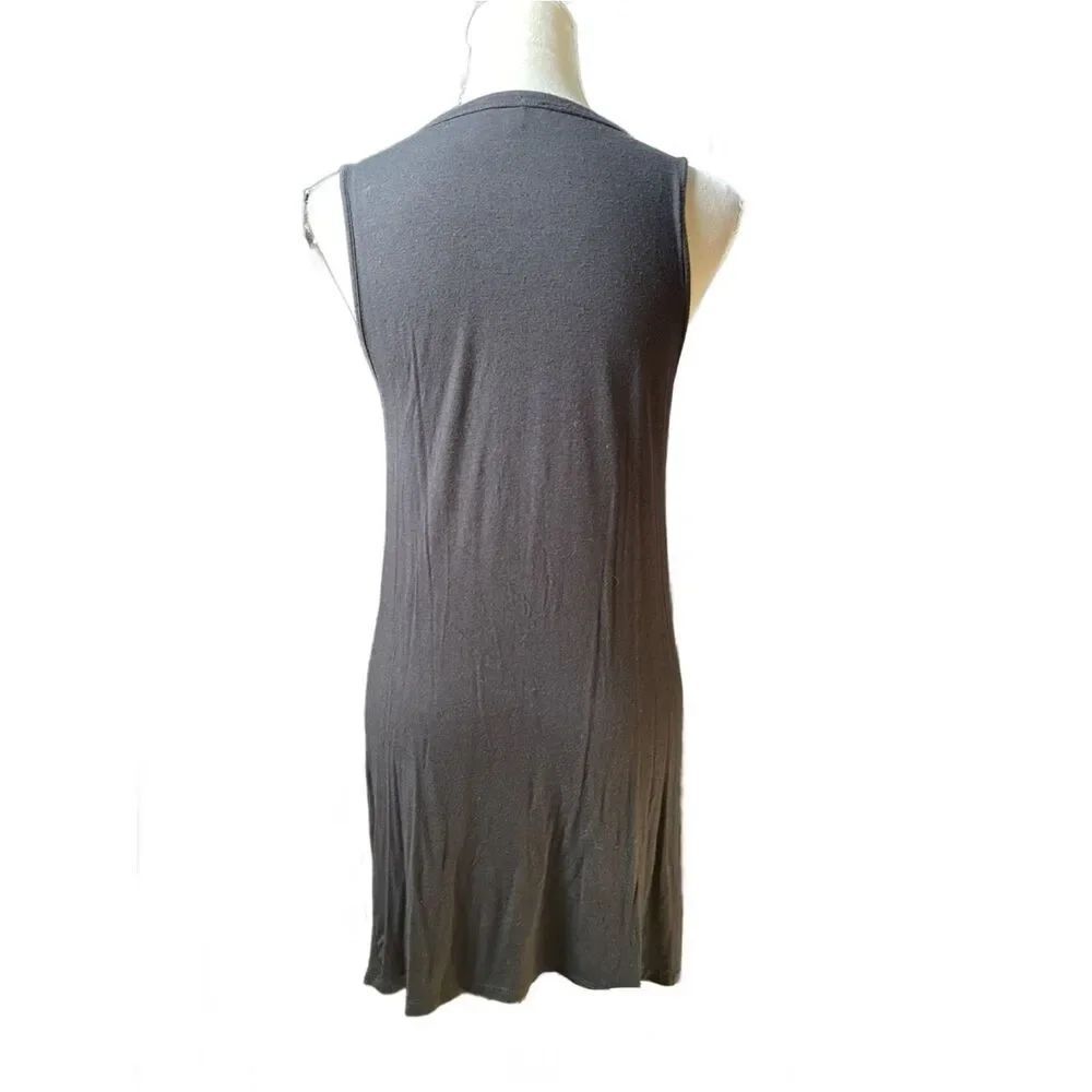 Charlotte Russe Black Lace-Up Rock n’ Roll Graphic Dress - Women (Size: Small) - Picture 5 of 9